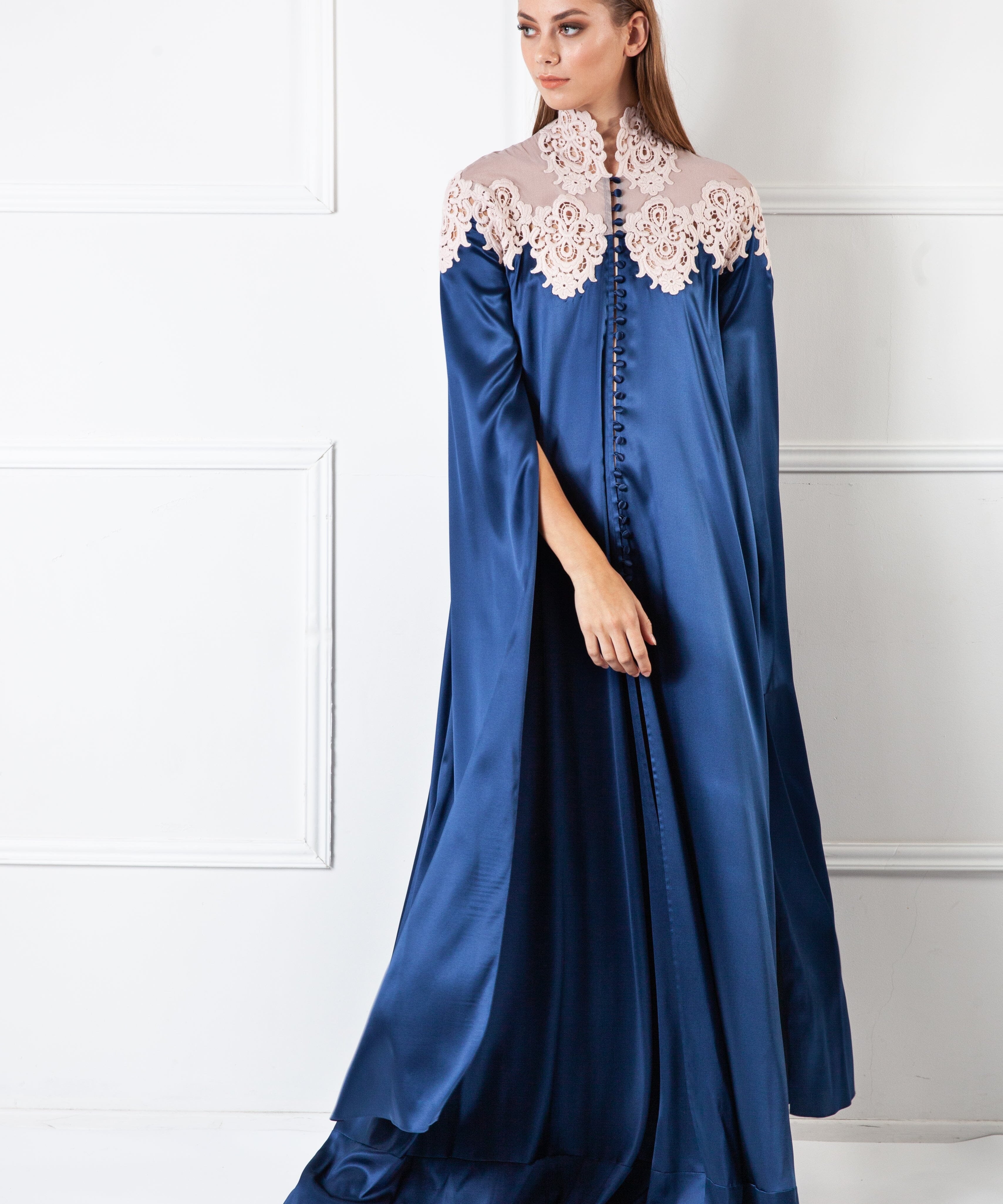  Silk Temptation Robe Ivory Amoralle