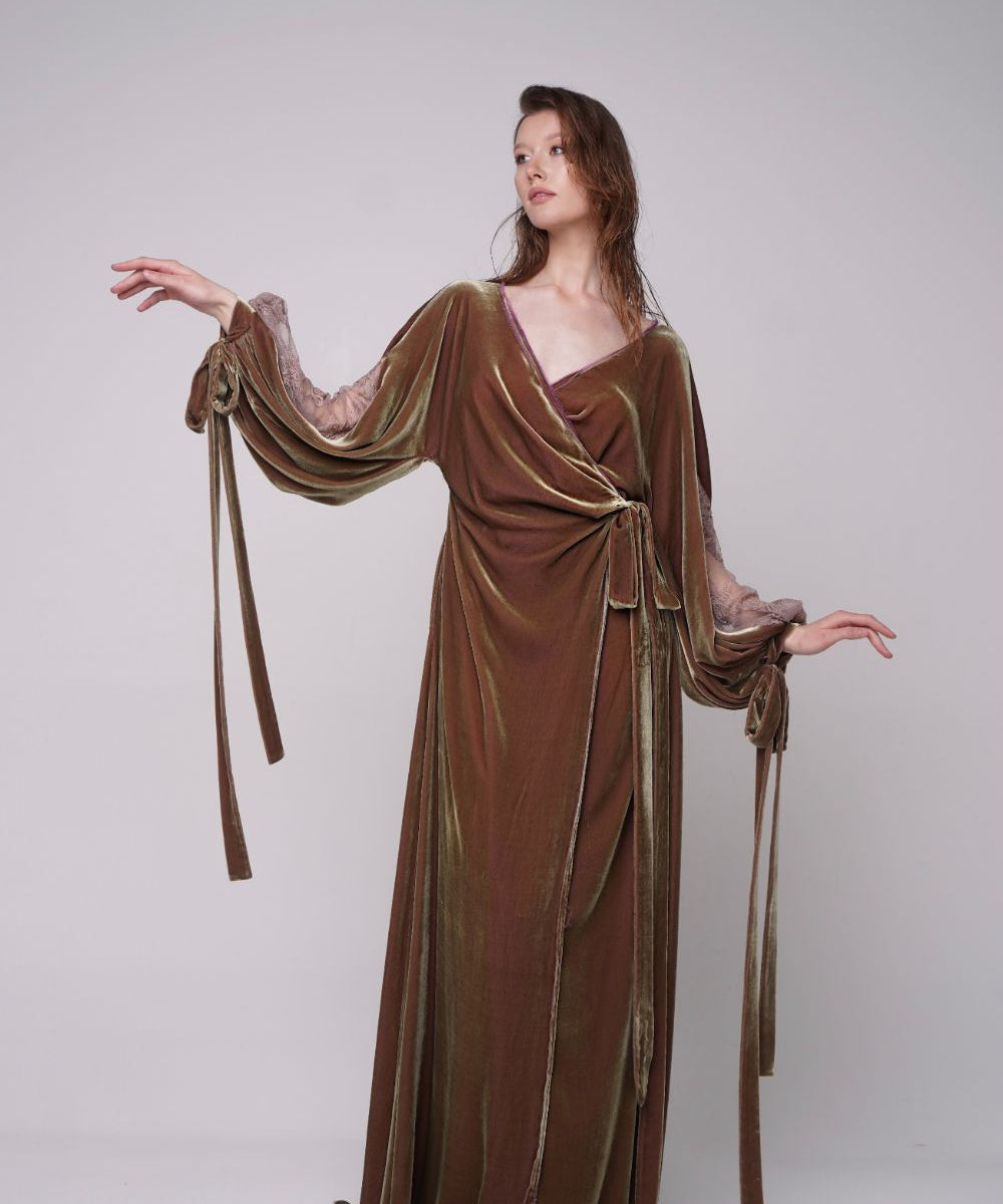  Daydreaming Gown Olive Product SIA Glamoralle