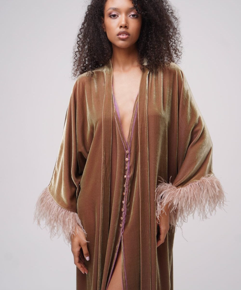  Me Before You Robe Olive Product SIA Glamoralle